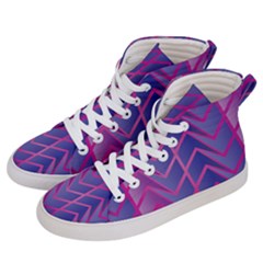 Geometric Background Abstract Women s Hi-top Skate Sneakers by Alisyart