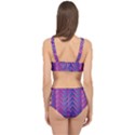 Geometric Background Abstract Cage Up Bikini Set View2