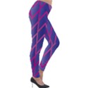 Geometric Background Abstract Lightweight Velour Leggings View4