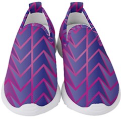 Geometric Background Abstract Kids  Slip On Sneakers