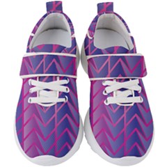 Geometric Background Abstract Kids  Velcro Strap Shoes by Alisyart