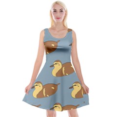 Farm Agriculture Pet Furry Bird Reversible Velvet Sleeveless Dress by Alisyart