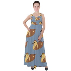 Farm Agriculture Pet Furry Bird Empire Waist Velour Maxi Dress by Alisyart