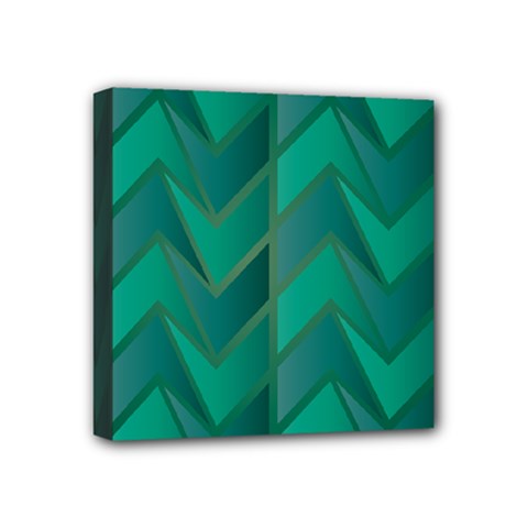 Geometric Background Mini Canvas 4  X 4  (stretched) by Alisyart