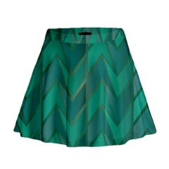 Geometric Background Mini Flare Skirt by Alisyart