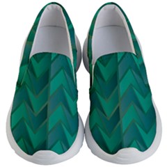 Geometric Background Kids  Lightweight Slip Ons