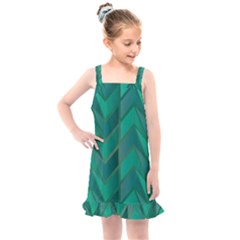 Geometric Background Kids  Overall Dress by Alisyart