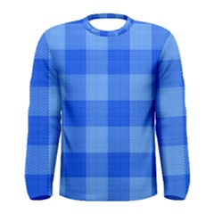 Fabric Grid Textile Deco Men s Long Sleeve Tee by Alisyart