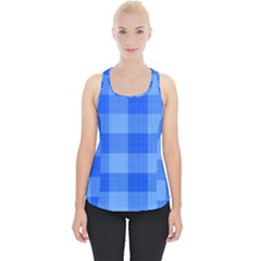 Fabric Grid Textile Deco Piece Up Tank Top by Alisyart