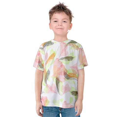 Flower Floral Kids  Cotton Tee by Alisyart