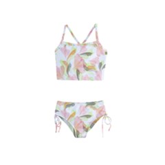 Flower Floral Girls  Tankini Swimsuit