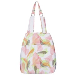 Flower Floral Center Zip Backpack by Alisyart