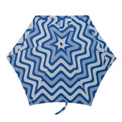 Waves Wavy Lines Pattern Mini Folding Umbrellas