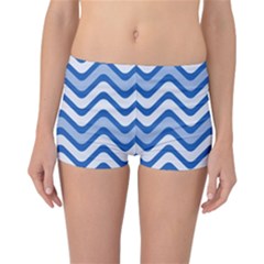 Waves Wavy Lines Pattern Reversible Boyleg Bikini Bottoms