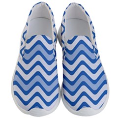 Waves Wavy Lines Pattern Men s Lightweight Slip Ons