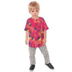 Halftone Geometric Kids  Raglan Tee