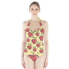 Healthy Apple Fruit Halter Swimsuit