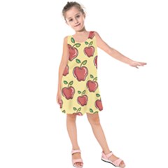Healthy Apple Fruit Kids  Sleeveless Dress by Alisyart