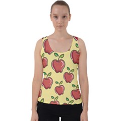 Healthy Apple Fruit Velvet Tank Top by Alisyart