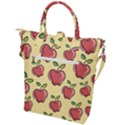 Healthy Apple Fruit Buckle Top Tote Bag View2