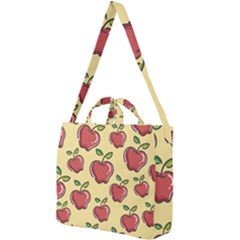 Healthy Apple Fruit Square Shoulder Tote Bag by Alisyart