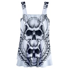 Human Skull Symbolism Kids  Layered Skirt Swimsuit by Alisyart