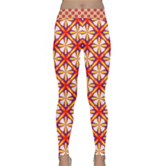 Hexagon Polygon Colorful Prismatic Classic Yoga Leggings