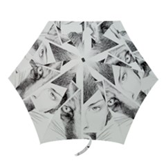 Wolf Girl Mini Folding Umbrellas by Alisyart