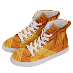 Wave Background Men s Hi-top Skate Sneakers by Alisyart