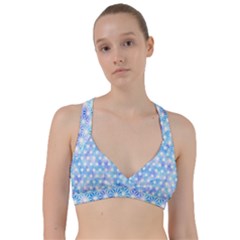 Hemp Pattern Blue Sweetheart Sports Bra by Alisyart