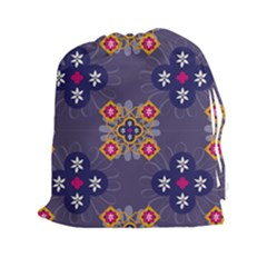 Morocco Tile Traditional Marrakech Drawstring Pouch (xxl)