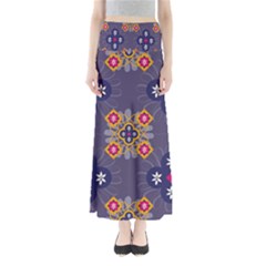 Morocco Tile Traditional Marrakech Full Length Maxi Skirt