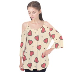 Love Heart Seamless Valentine Flutter Tees