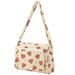 Love Heart Seamless Valentine Front Pocket Crossbody Bag