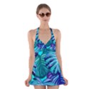 Leaves Tropical Palma Jungle Halter Dress Swimsuit  View1