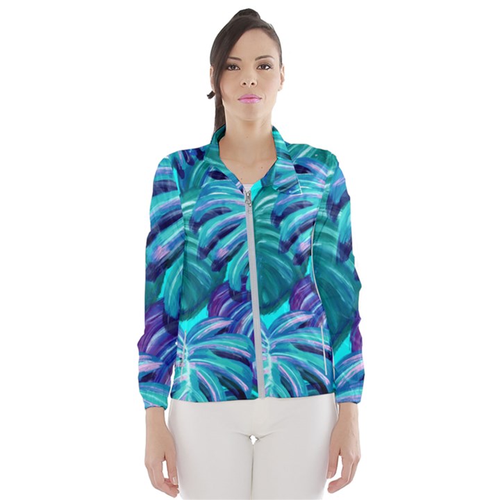 Leaves Tropical Palma Jungle Windbreaker (Women)