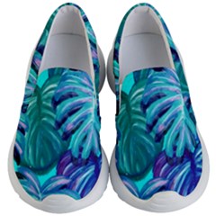 Leaves Tropical Palma Jungle Kids  Lightweight Slip Ons by Alisyart