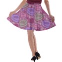 Charmed (pink pattern) A-line Skater Skirt View2