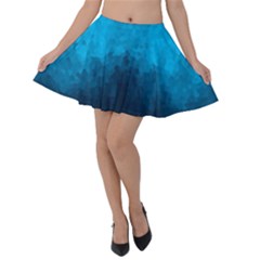 Deep Ocean Velvet Skater Skirt by LoolyElzayat