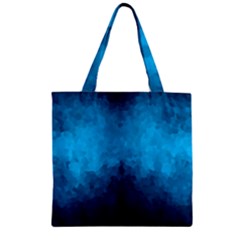 Deep Ocean Zipper Grocery Tote Bag by LoolyElzayat