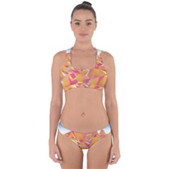 Background Mountains Low Poly Cross Back Hipster Bikini Set