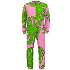 Leaves Tropical Plant Green Garden Onepiece Jumpsuit (men)  by Alisyart