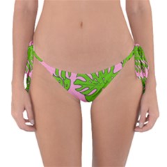 Leaves Tropical Plant Green Garden Reversible Bikini Bottom