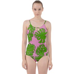 Leaves Tropical Plant Green Garden Cut Out Top Tankini Set by Alisyart