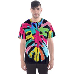 Leaf Tropical Colors Nature Leaves Men s Sports Mesh Tee