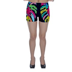 Leaf Tropical Colors Nature Leaves Skinny Shorts