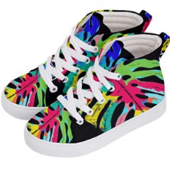 Leaf Tropical Colors Nature Leaves Kids  Hi-top Skate Sneakers