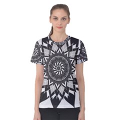 Mandala Flower Lotus Women s Cotton Tee