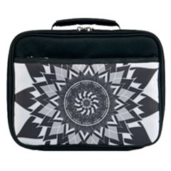 Mandala Flower Lotus Lunch Bag by Alisyart