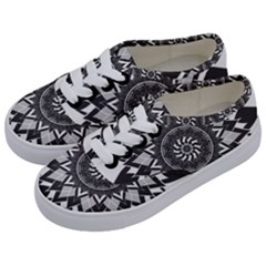 Mandala Flower Lotus Kids  Classic Low Top Sneakers